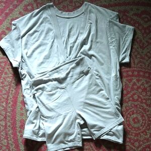 FP Movement by Free People Gray Relaxed Short Sleeve T-Shirt